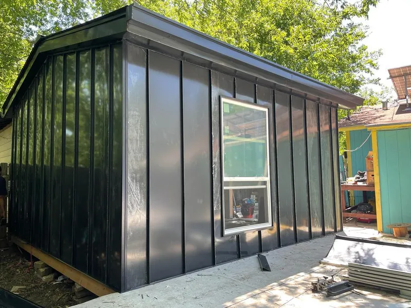 Black standing seam metal wall panels for Metal Roof Installation in Roseville